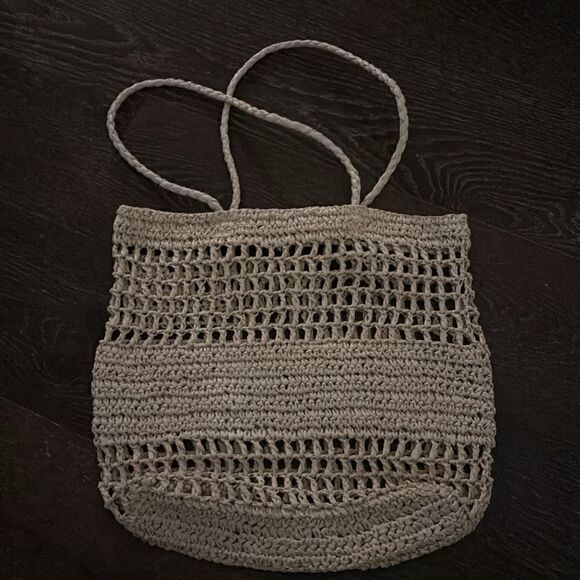 PARIS woven tote bag “Paris depuis 1970” tote bag for beach errands etc NEW - Picture 2 of 5